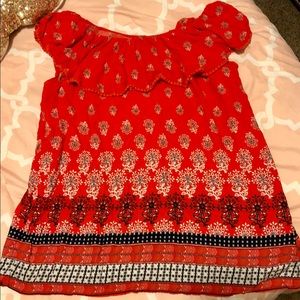 Faded glory off the shoulder top